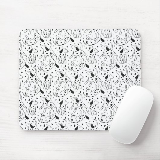 Dalmatiner Pattern Mousepad (Mit Mouse)