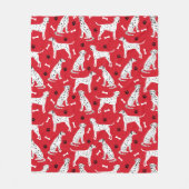 Dalmatiner Paws and Bones Fleecedecke (Vorderseite)