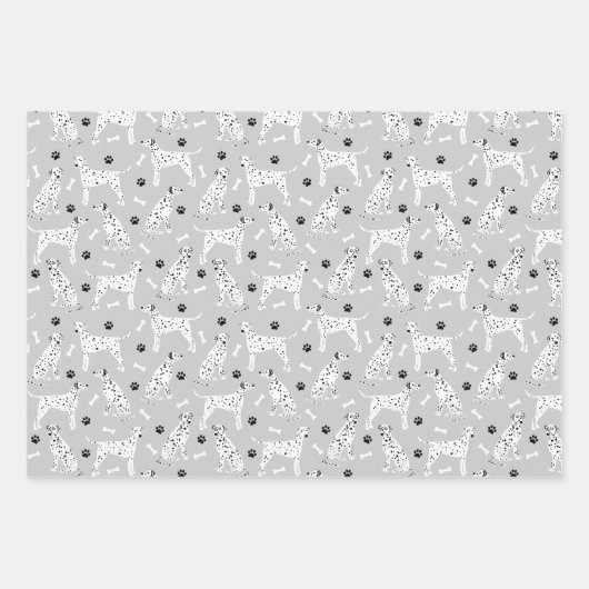 Dalmatiner Paws and Bones Geschenkpapier Set (Vorderseite 3)