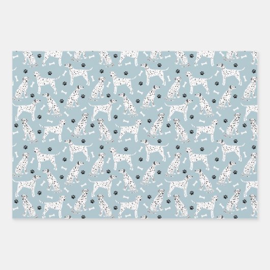 Dalmatiner Paws and Bones Geschenkpapier Set (Vorderseite 2)
