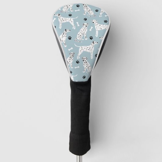 Dalmatiner Paws and Bones Golf Head Cover Headcover (Vorderseite)