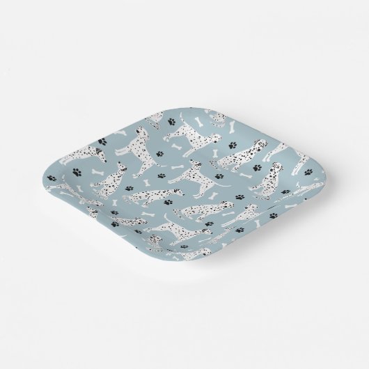 Dalmatiner Paws and Bones Paper Teller (Gewinkelt)