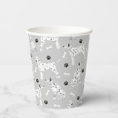 Dalmatiner Paws and Bones Pappbecher (Rückseite)