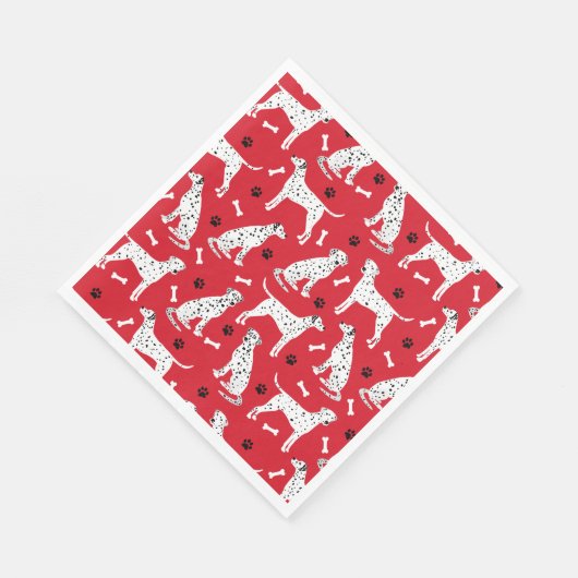 Dalmatiner Paws and Bones Serviette (Ecke)