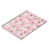 Dalmatiner-Paws und -Bones-Notebook Notizblock (Linke Seite)
