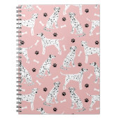 Dalmatiner-Paws und -Bones-Notebook Notizblock (Vorderseite)