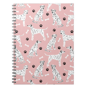 Dalmatiner-Paws und -Bones-Notebook Notizblock
