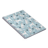 Dalmatiner-Paws und -Bones-Notebook Notizblock (Rechte Seite)