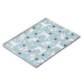 Dalmatiner-Paws und -Bones-Notebook Notizblock (Linke Seite)