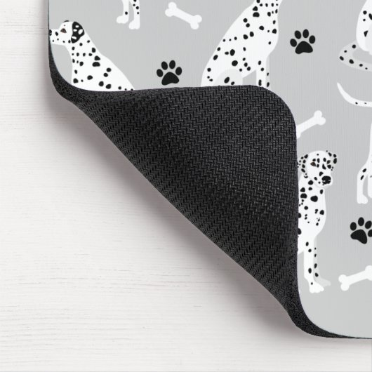 Dalmatiner-Paws und Knochen-Maus-Pad Mousepad (Ecke)
