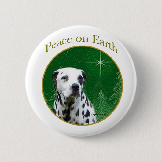Dalmatiner Peace Button (Vorderseite)
