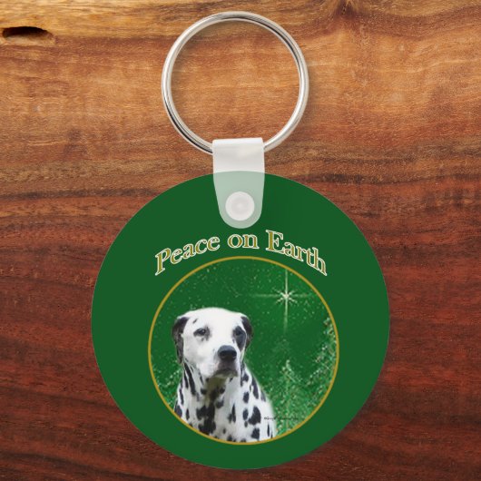 Dalmatiner Peace Schlüsselanhänger (Vorderseite)
