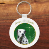 Dalmatiner Peace Schlüsselanhänger (Vorderseite)