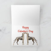 Dalmatiner Perfect Match Valentine Feiertagskarte (Innenseite)