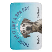 Dalmatiner Personalisiert Hund Lover Badematte (Vorderseite Vertikal)