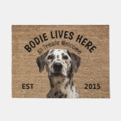 Dalmatiner Personalisiert Hund Lover Doormat Fußmatte (Vorderseite)
