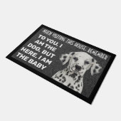 Dalmatiner personalisierte Türmatte (Schrägansicht)