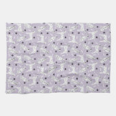 Dalmatiner Pfauen und Knochen Küchentücher (Horizontal)
