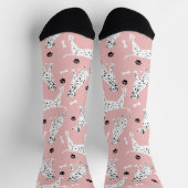 Dalmatiner-Pfoten und Knochenstauben Socken (Oben)