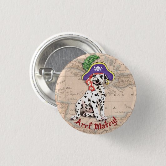 Dalmatiner Pirate Button (Vorne & Hinten)