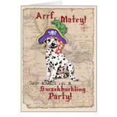 Dalmatiner Pirate Einladung (Vorne)