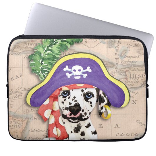 Dalmatiner Pirate Laptop Sleeve (Vorderseite)