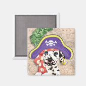 Dalmatiner Pirate Magnet (Vorderseite/Rückseite)