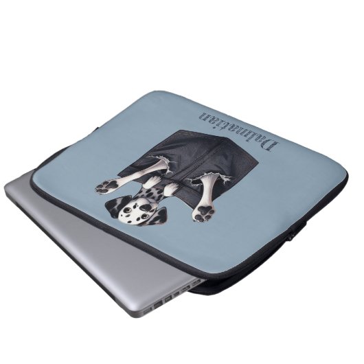 Dalmatiner Pocket Dog Laptopschutzhülle (Vorne Knopf)