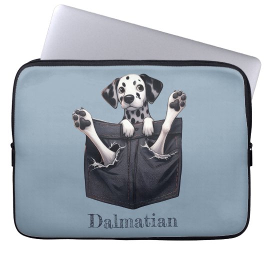 Dalmatiner Pocket Dog Laptopschutzhülle (Vorderseite)