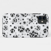 Dalmatiner Polka Dot Black und White Case-Mate iPhone Hülle (Rückseite (Horizontal))