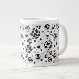 Dalmatiner Polka Dot Black und White Jumbo-Tasse