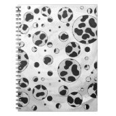 Dalmatiner Polka Dot Black und White Notizblock (Vorderseite)