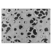 Dalmatiner Polka Dot Black und White Schneidebrett (Vorderseite)