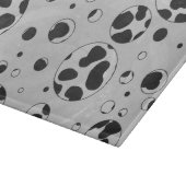 Dalmatiner Polka Dot Black und White Schneidebrett (Ecke)