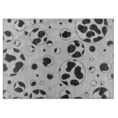 Dalmatiner Polka Dot Black und White Schneidebrett (Vorderseite)