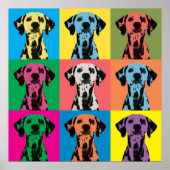 Dalmatiner Pop-Art Canvas Print Poster (Vorne)