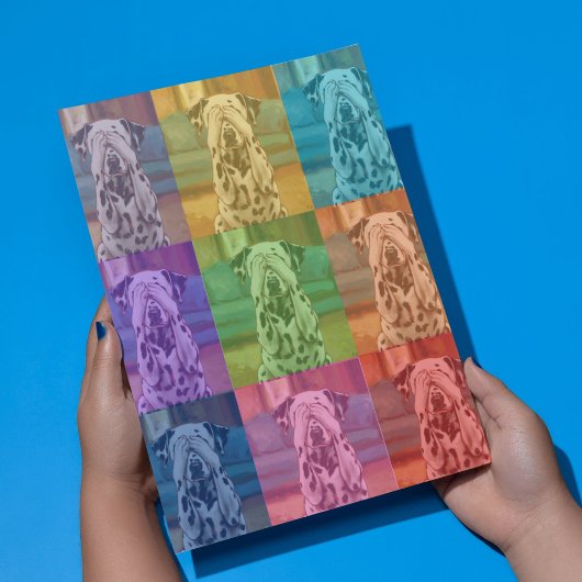 Dalmatiner Pop Art Dog Farbblock Collage Poster