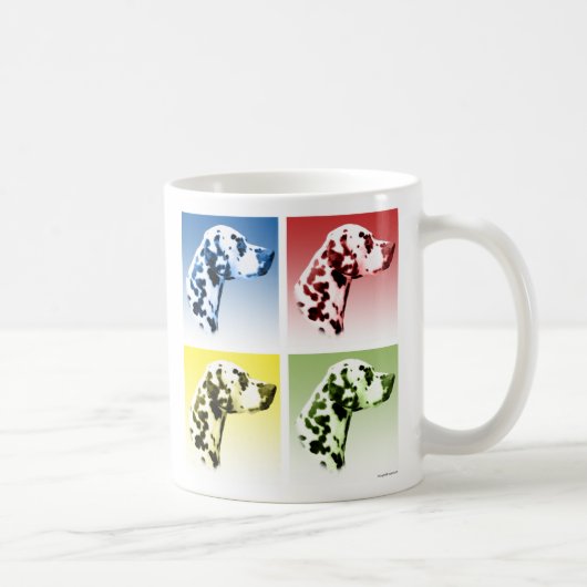 Dalmatiner Pop Art Kaffeetasse (Rechts)