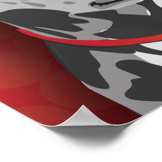 Dalmatiner Pop Art Poster (Ecke)