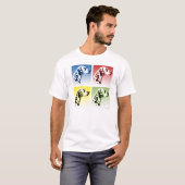 Dalmatiner Pop Art T-Shirt (Vorne ganz)