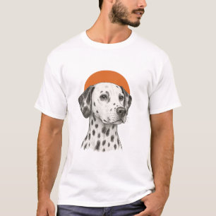 Dalmatiner-Portrait-Grafik-T-Shirt T-Shirt