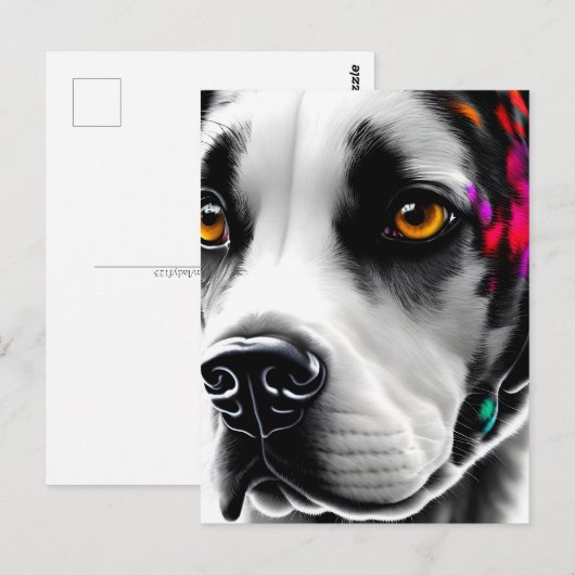 Dalmatiner, Postübergang Postkarte (Vorne/Hinten)