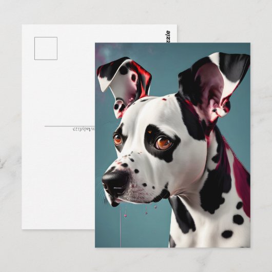 Dalmatiner, Postübergang Postkarte (Vorne/Hinten)