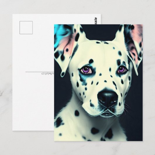 Dalmatiner, Postübergang Postkarte (Vorne/Hinten)