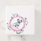 Dalmatiner Print Birthday | Schwarz-Weiß-Party Geschenkanhänger (Beispiel)