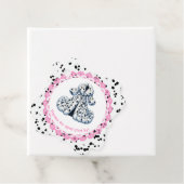 Dalmatiner Print Birthday | Schwarz-Weiß-Party Geschenkanhänger (Beispiel)