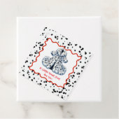 Dalmatiner Print Birthday | Schwarz-Weiß-Party Geschenkanhänger (Beispiel)