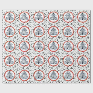 Dalmatiner Print Birthday Schwarz-Weiß-Party Geschenkpapier