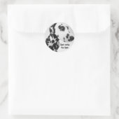 Dalmatiner Produkte Runder Aufkleber (Tasche)
