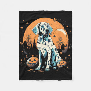 Dalmatiner Pumpkin Halloween Kostümhund Welpen Fleecedecke
